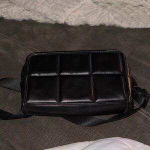 Amanda Uprichard Black Quilted Belt Bag